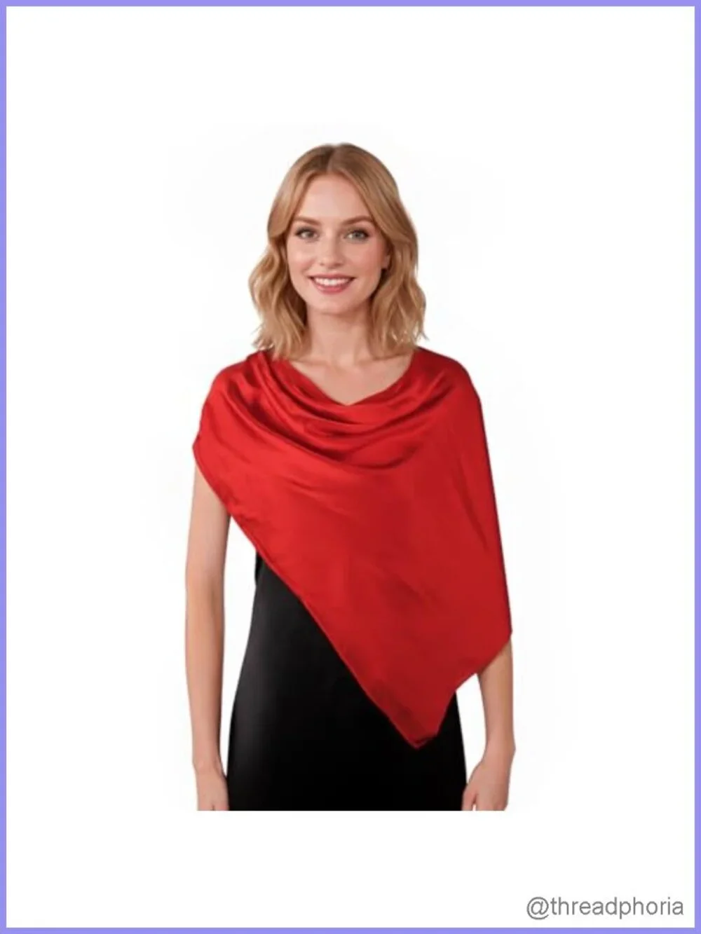 35 Inch Large Square Hair Scarf Silky Soft Satin-Like Head Wrap Bandana